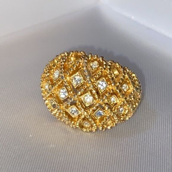 Vintage Sarah Cov Adjustable Cluster Ring - Picture 6 of 6